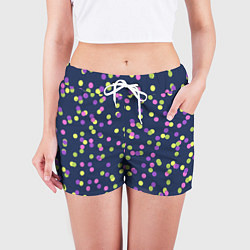 Шорты женские Абстракция-3 Горох, цвет: 3D-принт — фото 2