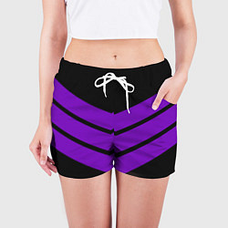 Шорты женские Три полоски Классика, цвет: 3D-принт — фото 2