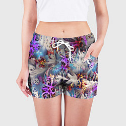 Шорты женские Начало зимы, цвет: 3D-принт — фото 2