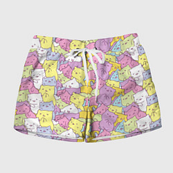 Шорты женские Cute pattern of seals, цвет: 3D-принт