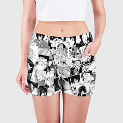 Шорты женские Bungo Stray Dogs pattern, цвет: 3D-принт — фото 2