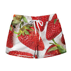 Шорты женские Strawberries, цвет: 3D-принт