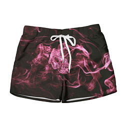 Женские шорты Неоновые пары дыма - Розовый