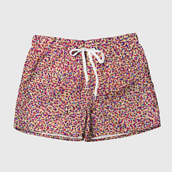 Шорты женские Цветное конфетти, цвет: 3D-принт