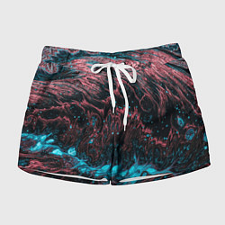 Шорты женские Красочные растекания, цвет: 3D-принт