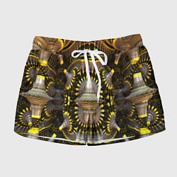 Шорты женские Трехмерный фрактал, цвет: 3D-принт
