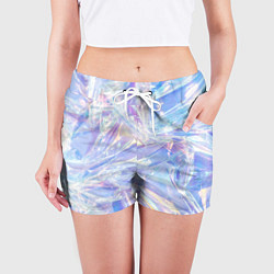 Шорты женские Текстура из 90-х, цвет: 3D-принт — фото 2