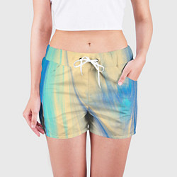 Шорты женские Красочный песок, цвет: 3D-принт — фото 2