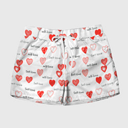 Шорты женские Self love, цвет: 3D-принт