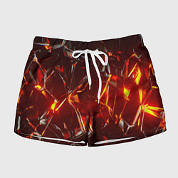 Шорты женские Лавовое стекло, цвет: 3D-принт