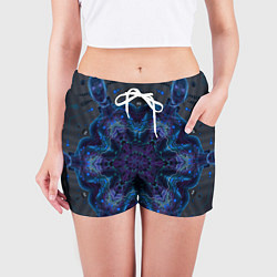 Шорты женские Нанотехнологический паттерн, цвет: 3D-принт — фото 2
