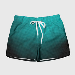 Женские шорты Бирюзово-черный дым - Хуф и Ся