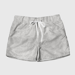 Женские шорты Цветы в бежевых тонах