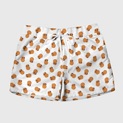 Шорты женские Мини капибары, цвет: 3D-принт