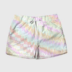 Женские шорты Размазанные бледные полосы