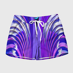 Женские шорты Фиолетовые линии и полосы