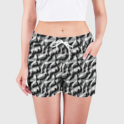 Шорты женские Камни, цвет: 3D-принт — фото 2