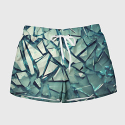 Шорты женские Битое стекло текстура, цвет: 3D-принт