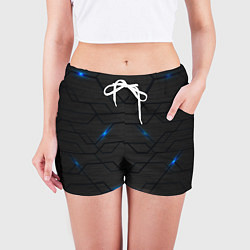 Шорты женские Кибер сталь, цвет: 3D-принт — фото 2