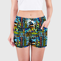 Шорты женские Extreme sport BMX, цвет: 3D-принт — фото 2