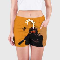 Шорты женские Тактические стрелки наготове Counter-Strike 2, цвет: 3D-принт — фото 2
