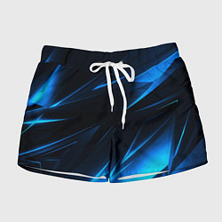 Шорты женские Грани неоновые текстура, цвет: 3D-принт