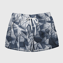 Шорты женские Геометрические грани, цвет: 3D-принт