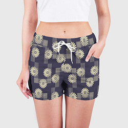 Шорты женские Цветочный геометрический узор, цвет: 3D-принт — фото 2