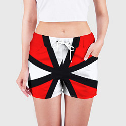 Шорты женские Полосы амбрелла, цвет: 3D-принт — фото 2