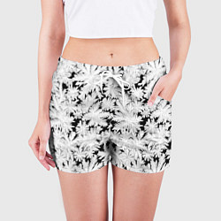 Шорты женские Мороз на стекле, цвет: 3D-принт — фото 2