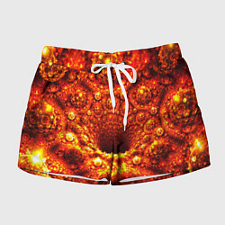 Шорты женские Фрактал абстракция, цвет: 3D-принт