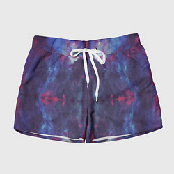 Шорты женские Тай-дай космос, цвет: 3D-принт
