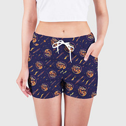 Шорты женские Mortal Kombat logo pattern, цвет: 3D-принт — фото 2