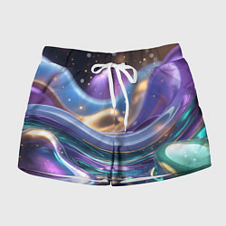 Шорты женские Космическая краска, цвет: 3D-принт
