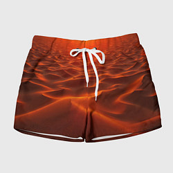 Шорты женские Красная жара, цвет: 3D-принт