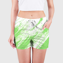 Шорты женские Light green, цвет: 3D-принт — фото 2