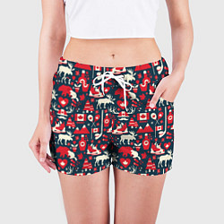 Шорты женские Канада, цвет: 3D-принт — фото 2