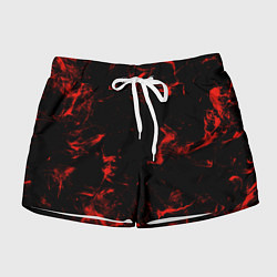 Женские шорты Color red black
