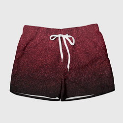 Шорты женские Амарантовый градиент крошка, цвет: 3D-принт