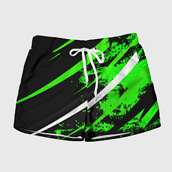 Женские шорты Color black and green