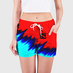Шорты женские Dota краски, цвет: 3D-принт — фото 2