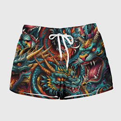 Женские шорты Татуировка дракона ирезуми