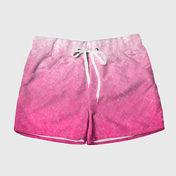 Шорты женские Розовый градиент с узором, цвет: 3D-принт