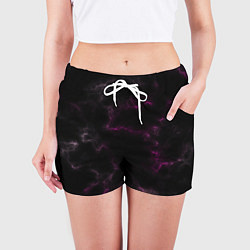 Шорты женские Black pink, цвет: 3D-принт — фото 2