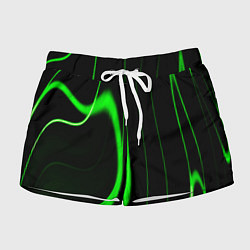 Женские шорты Color green light green black