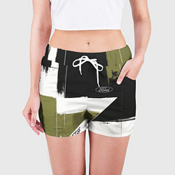 Шорты женские Ford эмблема, цвет: 3D-принт — фото 2