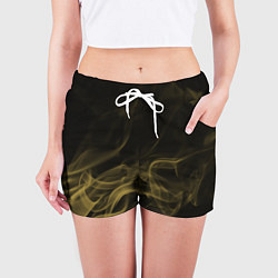 Шорты женские Color smoke yellow, цвет: 3D-принт — фото 2