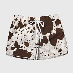 Женские шорты Коровий принт