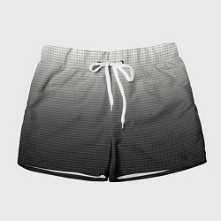 Женские шорты Градиент металлический тёмно-серый