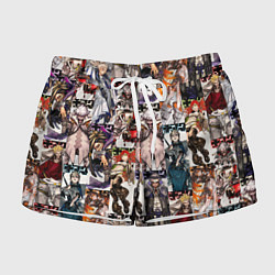 Шорты женские Гачиакута герои, цвет: 3D-принт